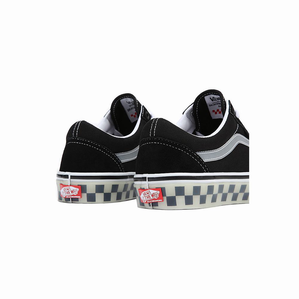 Men's Vans Skate Old Skool Sneakers Black | USA21306