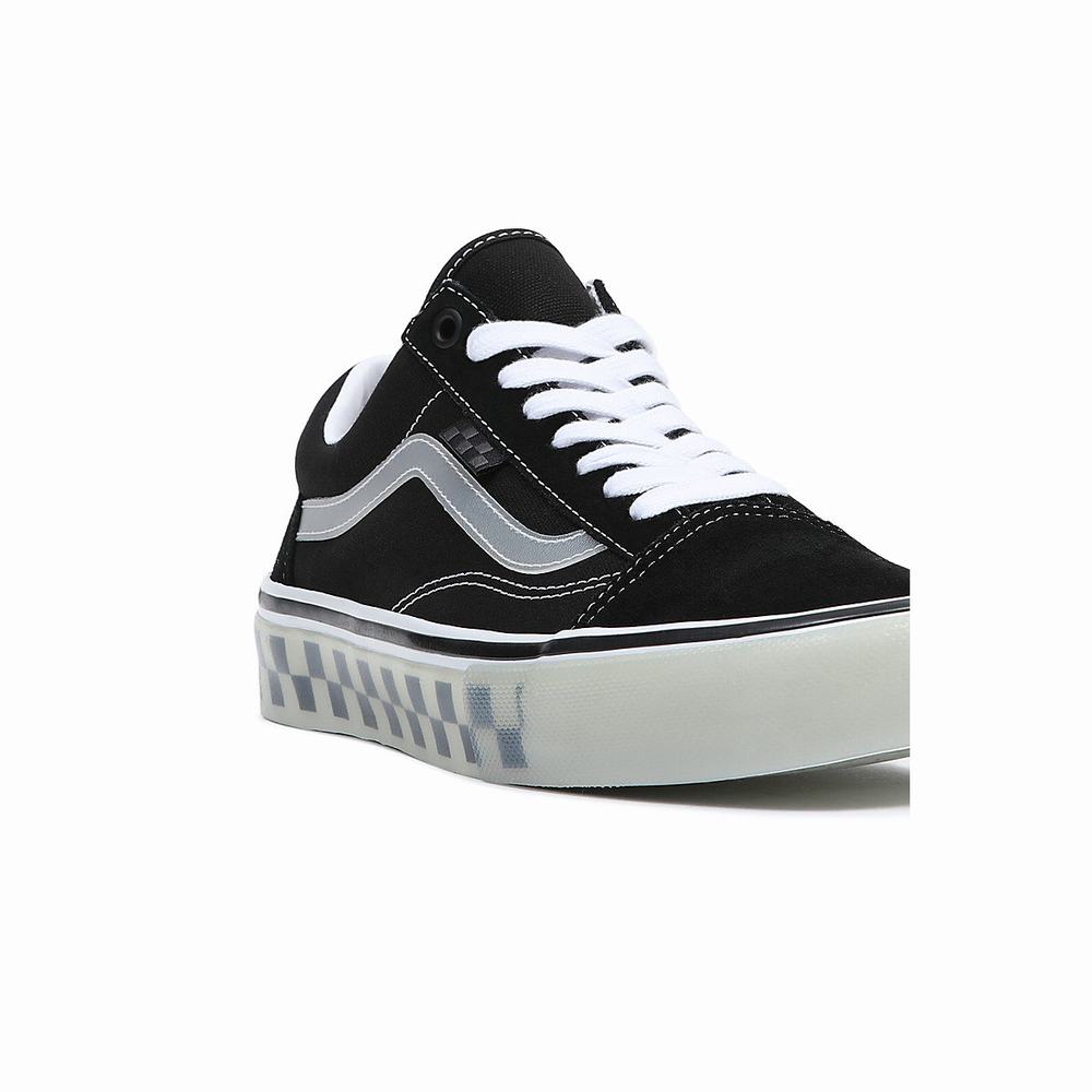 Men's Vans Skate Old Skool Sneakers Black | USA21306