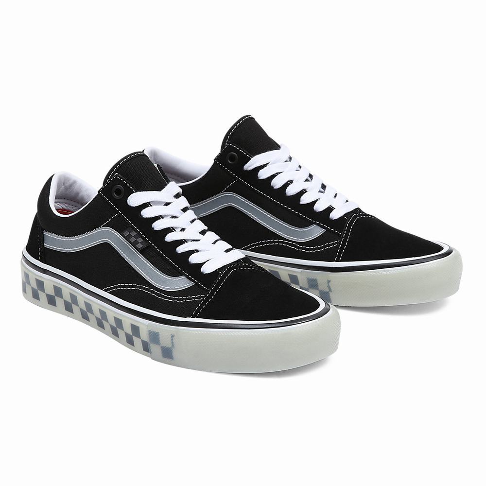 Men\'s Vans Skate Old Skool Sneakers Black | USA21306