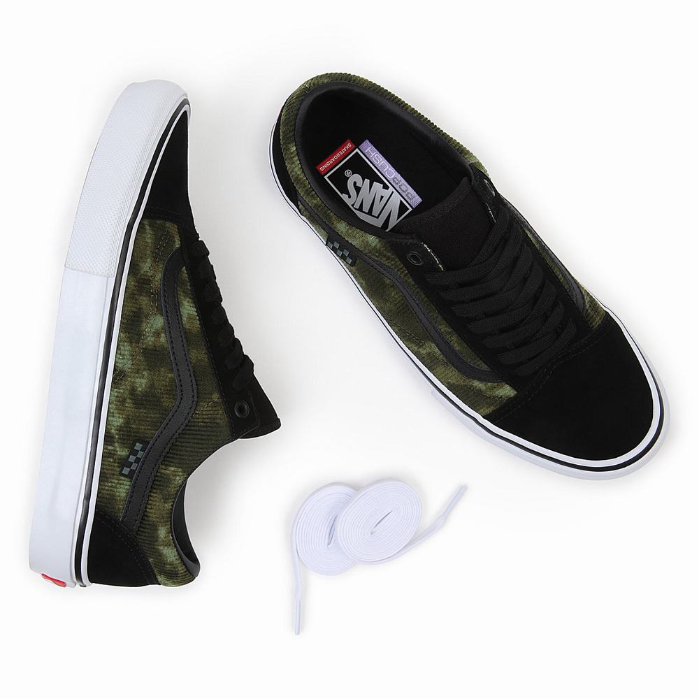 Men's Vans Skate Old Skool Sneakers Black | USA27683