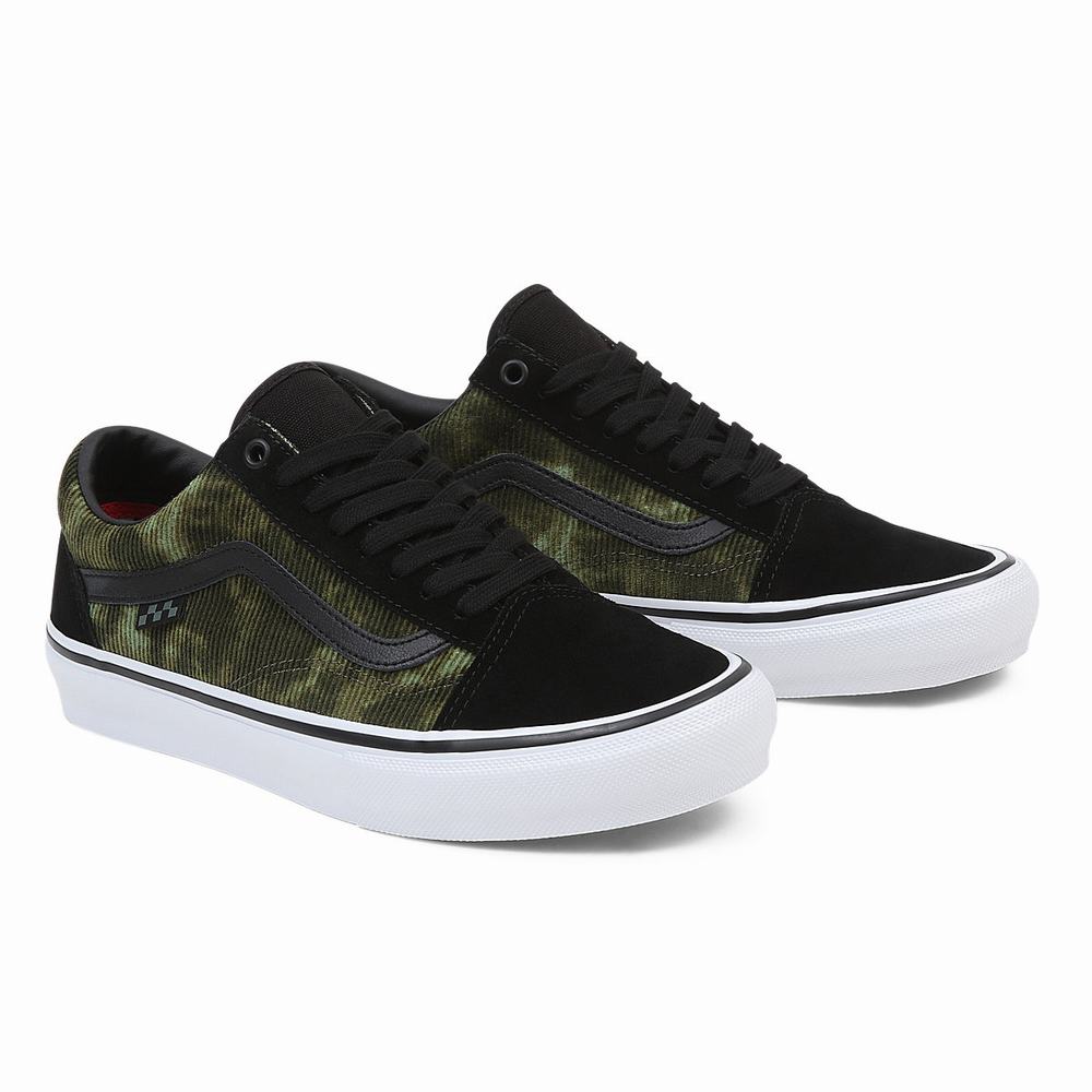 Men\'s Vans Skate Old Skool Sneakers Black | USA27683