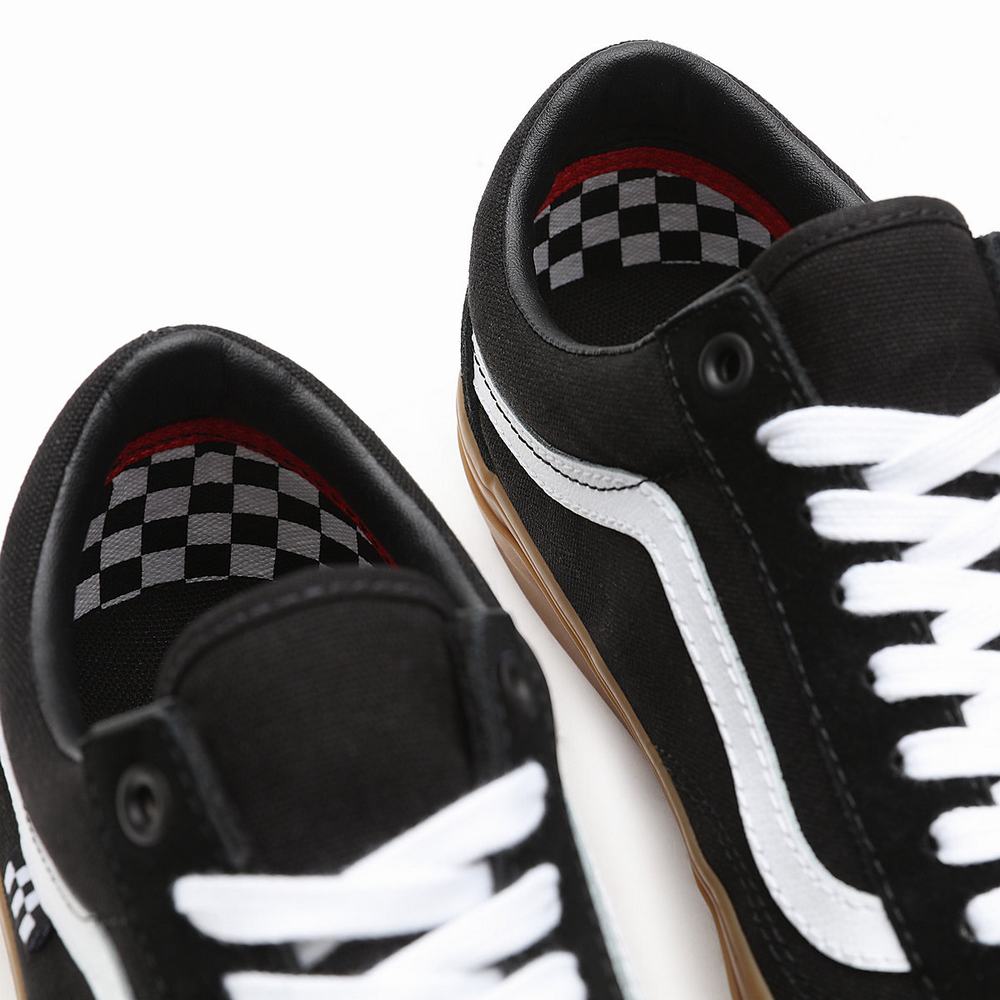 Men's Vans Skate Old Skool Sneakers Black | USA72694