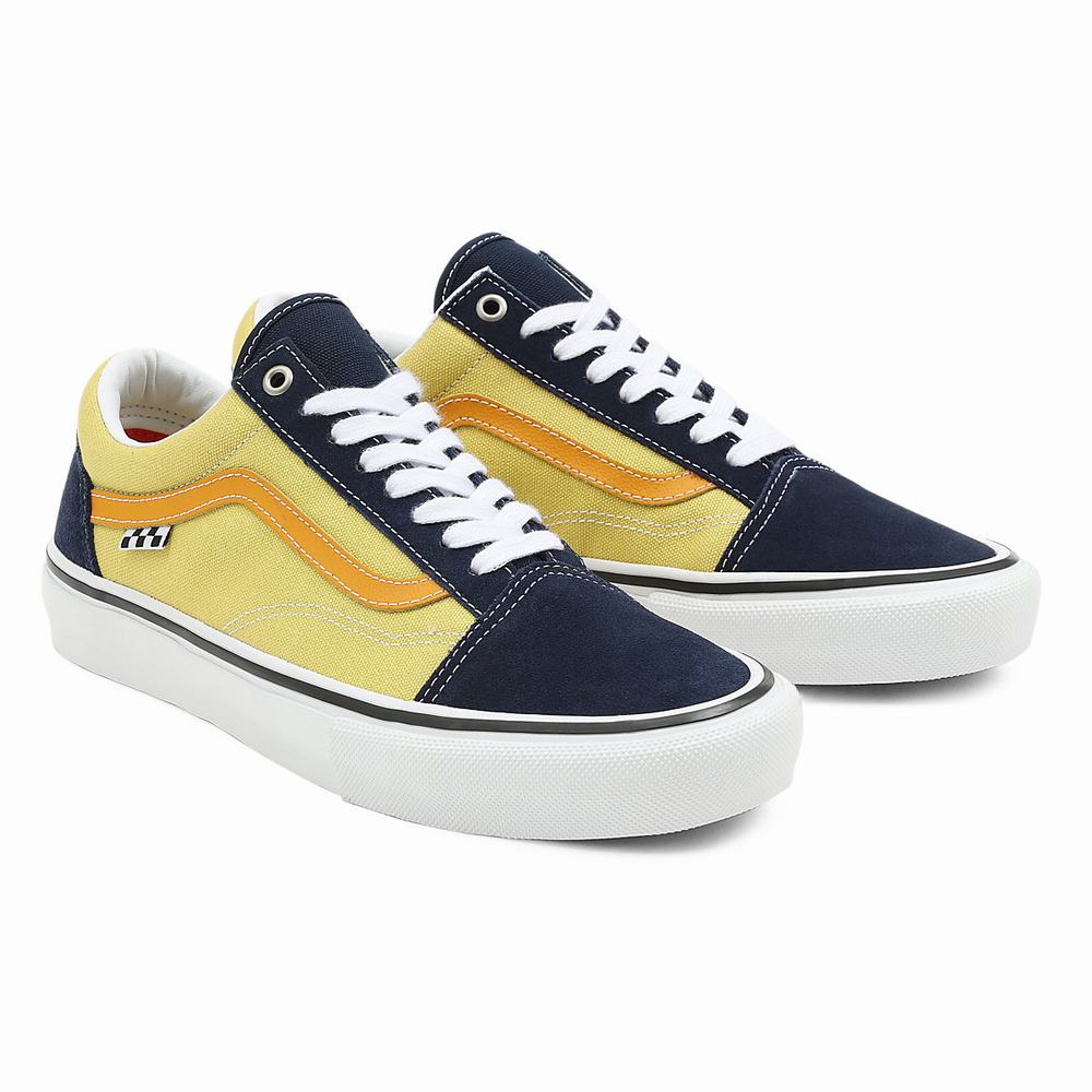 Men\'s Vans Skate Old Skool Sneakers Blue | USA47653