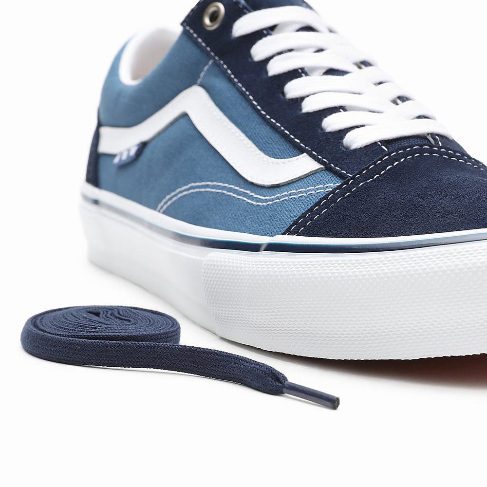 Men's Vans Skate Old Skool Sneakers Blue / Navy | USA68204