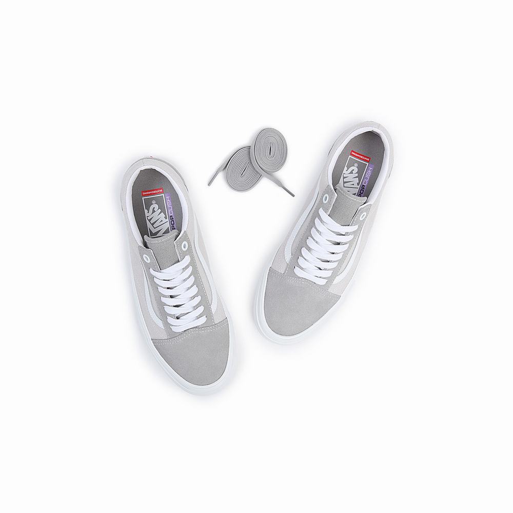 Men's Vans Skate Old Skool Sneakers White | USA36940