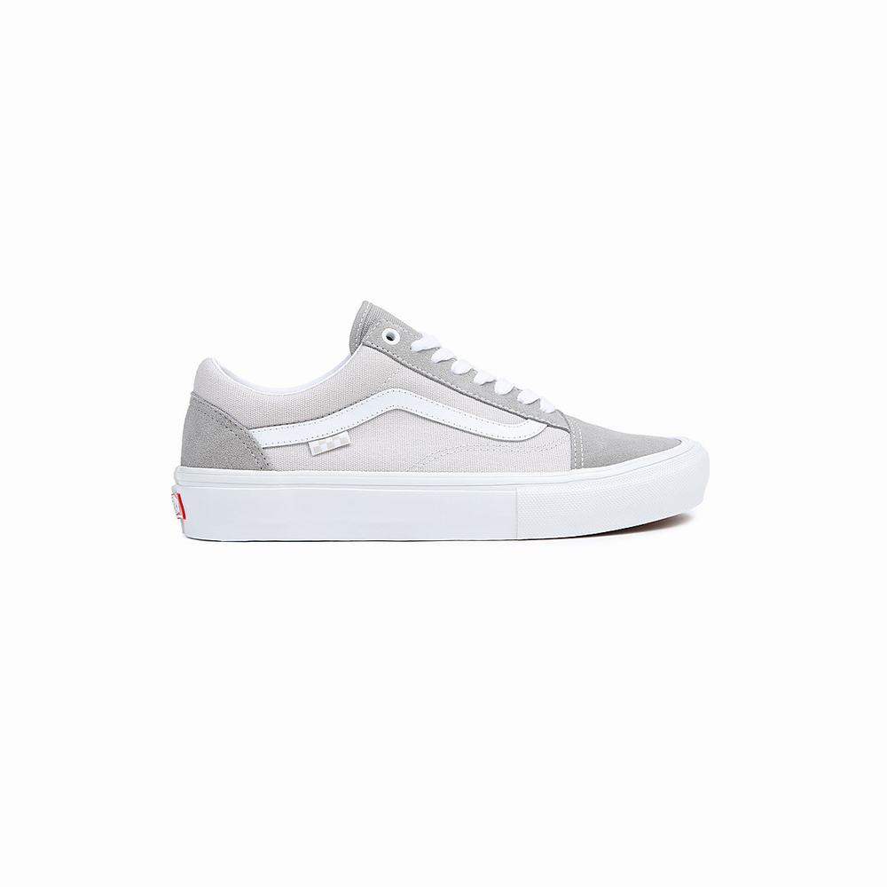 Men's Vans Skate Old Skool Sneakers White | USA36940