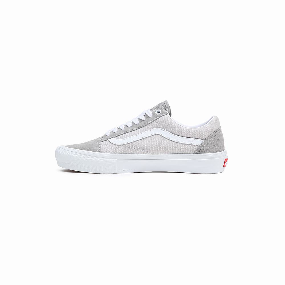 Men's Vans Skate Old Skool Sneakers White | USA36940