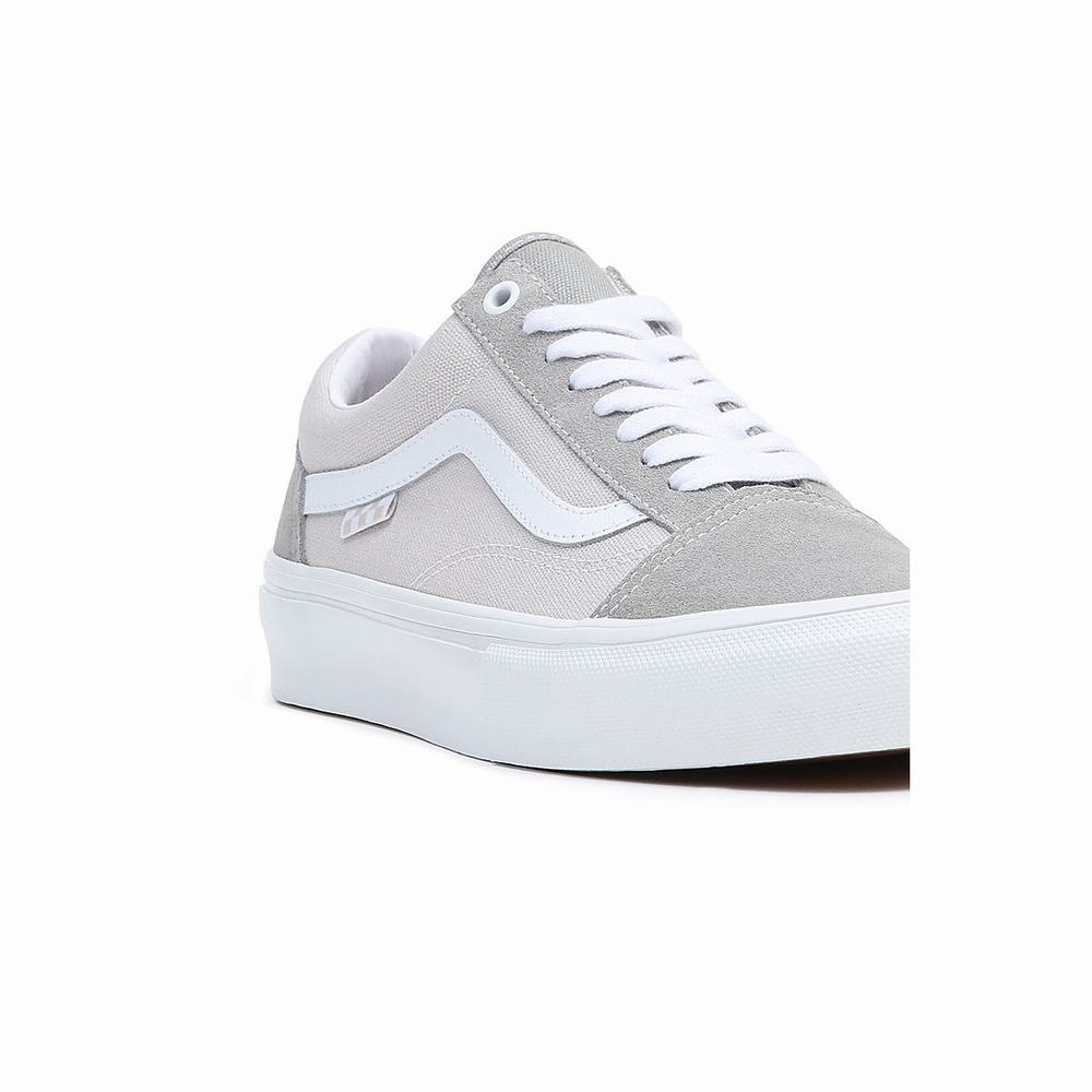 Men's Vans Skate Old Skool Sneakers White | USA36940