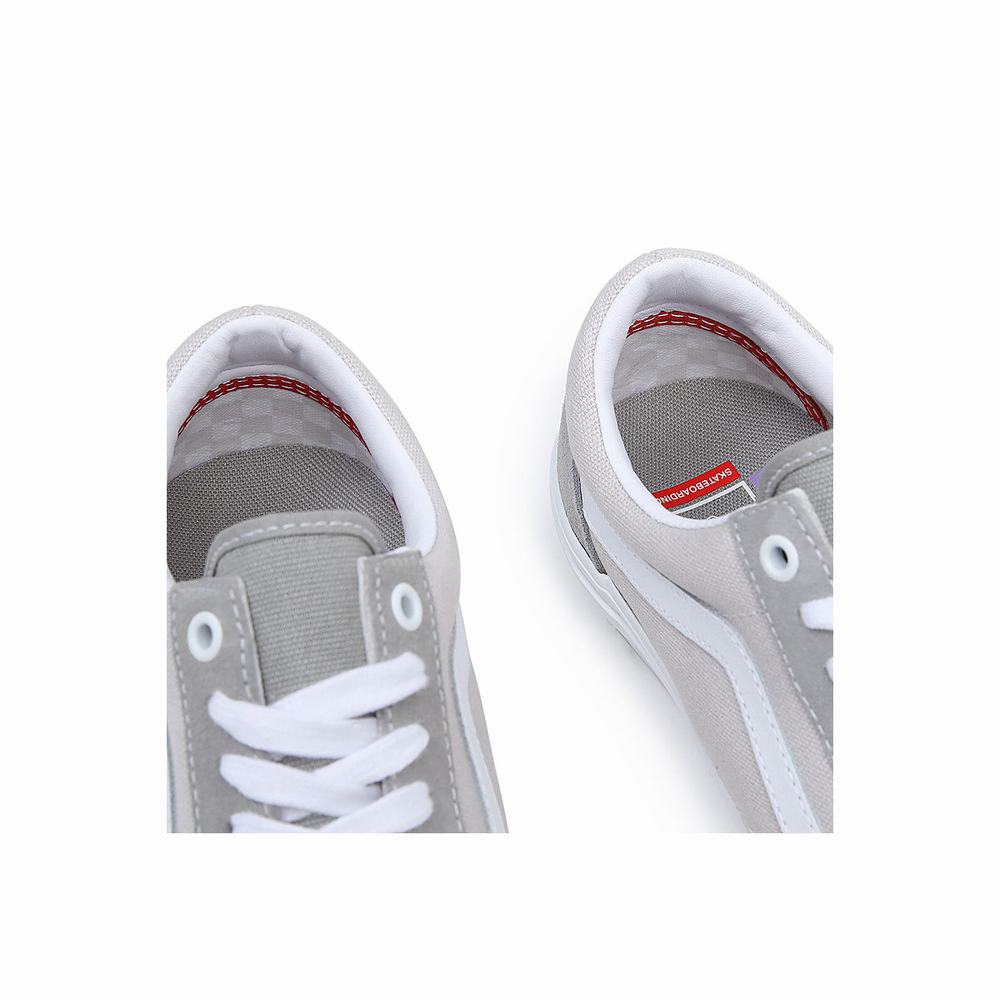 Men's Vans Skate Old Skool Sneakers White | USA36940