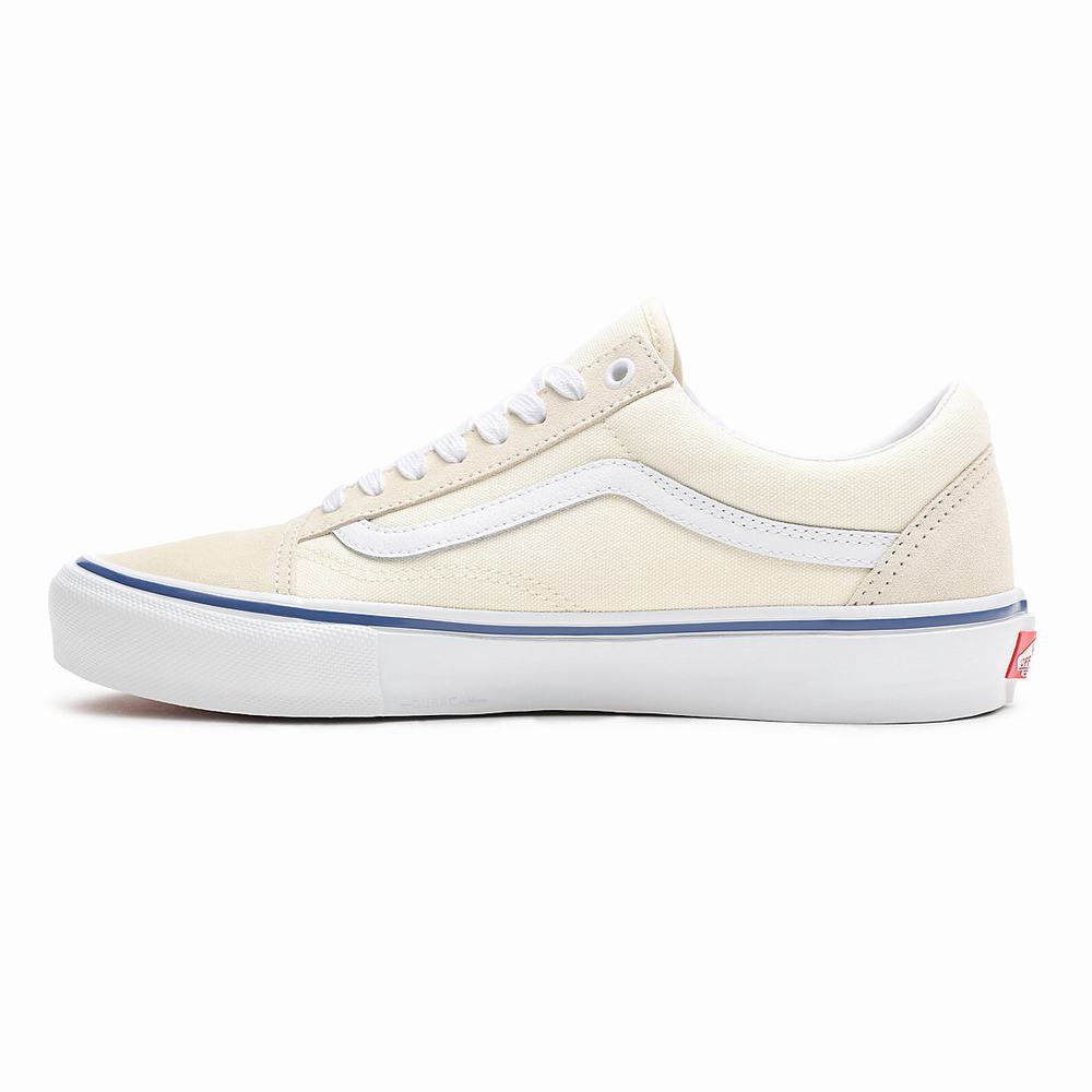 Men's Vans Skate Old Skool Sneakers White | USA61938