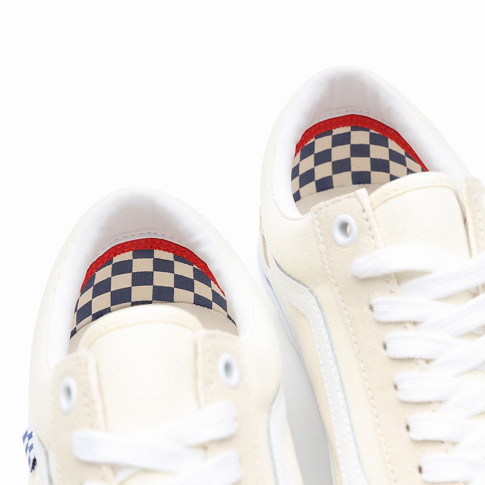 Men's Vans Skate Old Skool Sneakers White | USA61938