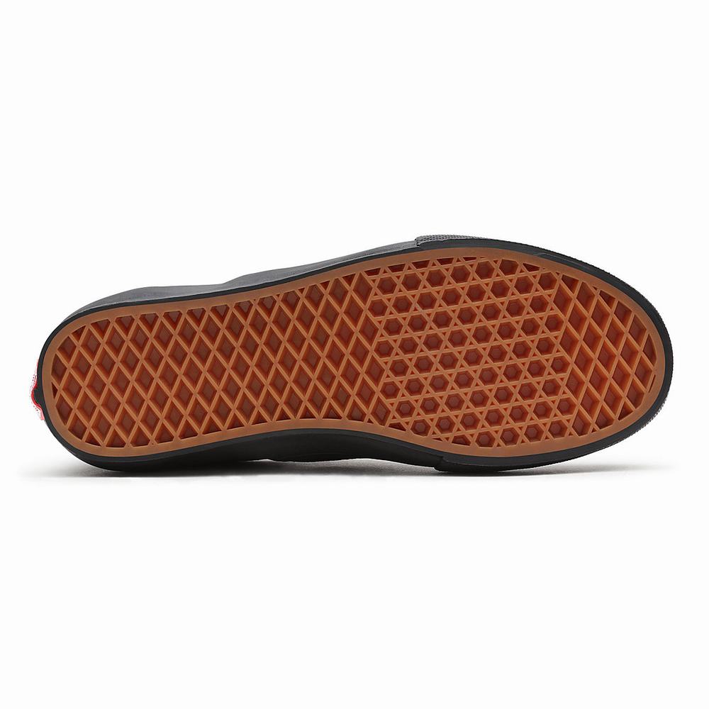 Men's Vans Skate Slip On Shoes Black | USA69254