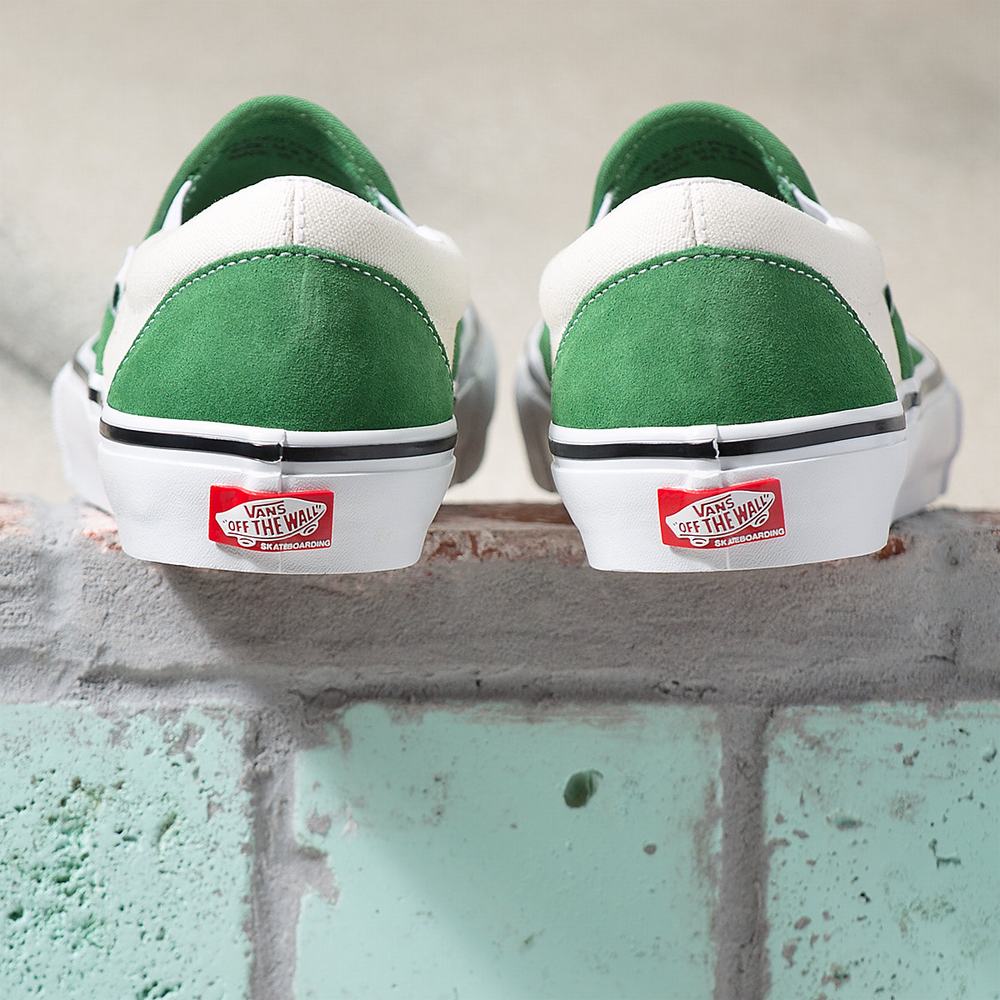 Men's Vans Skate Slip On Shoes Green | USA41570