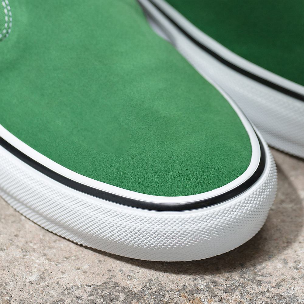 Men's Vans Skate Slip On Shoes Green | USA41570