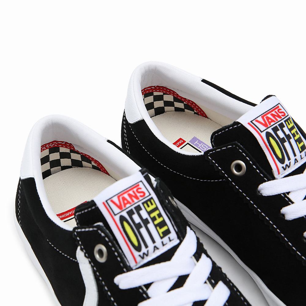 Men's Vans Skate Sport Sneakers Black | USA29375