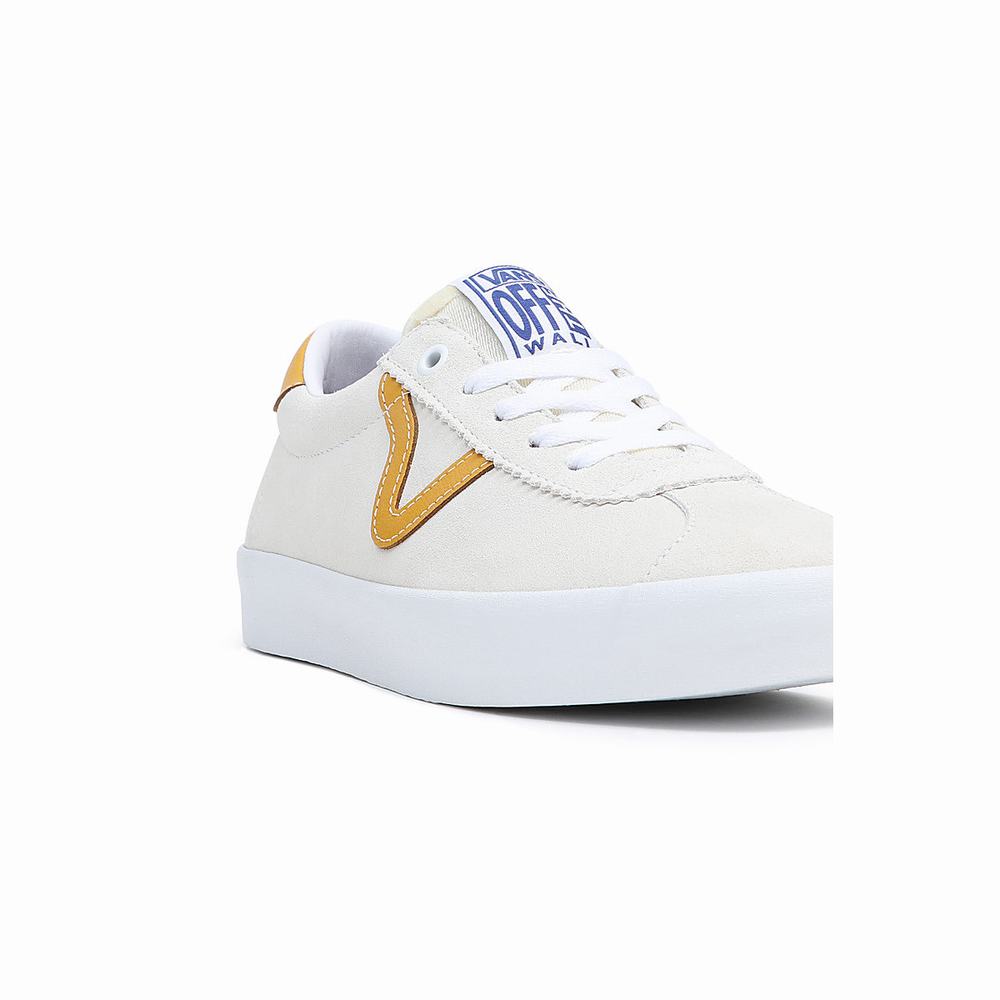 Men's Vans Skate Sport Sneakers White | USA39578