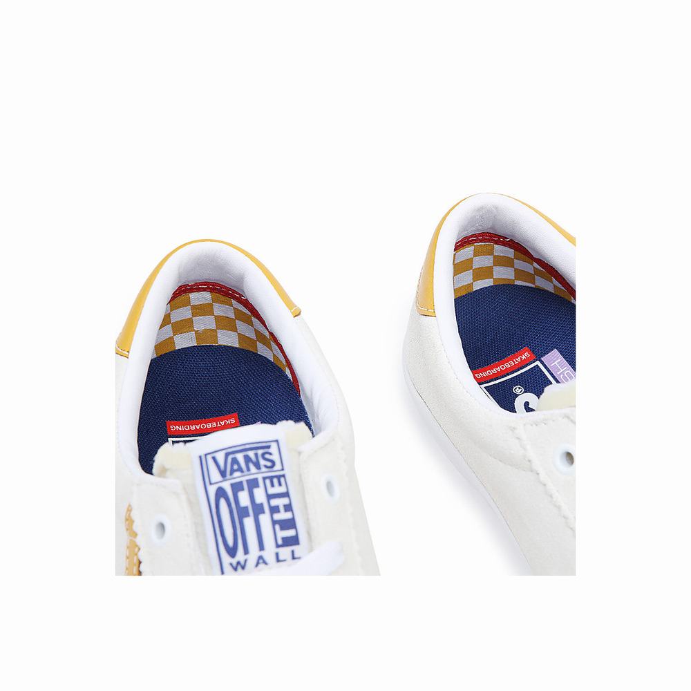 Men's Vans Skate Sport Sneakers White | USA39578