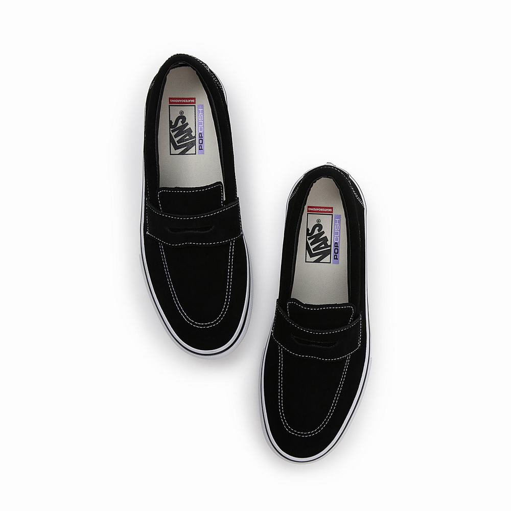 Men's Vans Skate Style 53 Slip On Shoes Black | USA09351