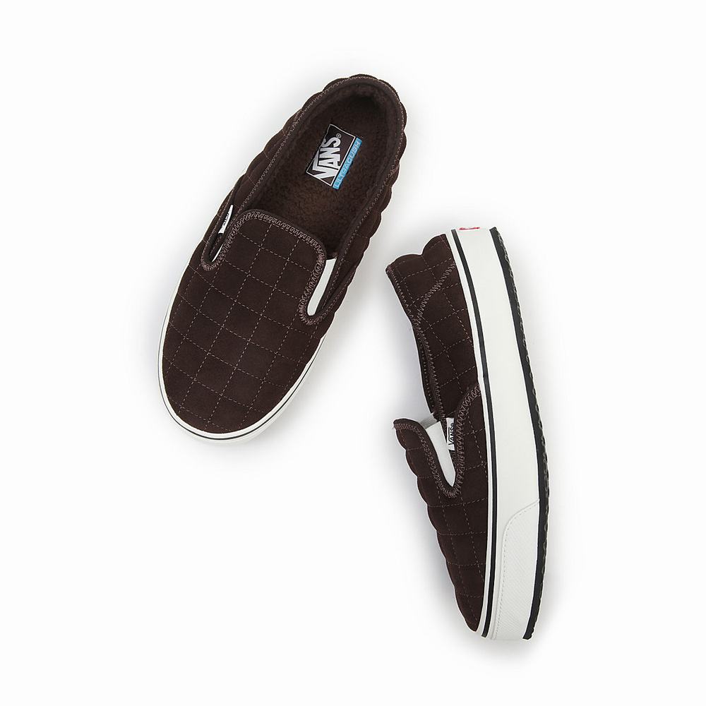 Men's Vans Slip-Er 2 Slip On Shoes Brown | USA91286