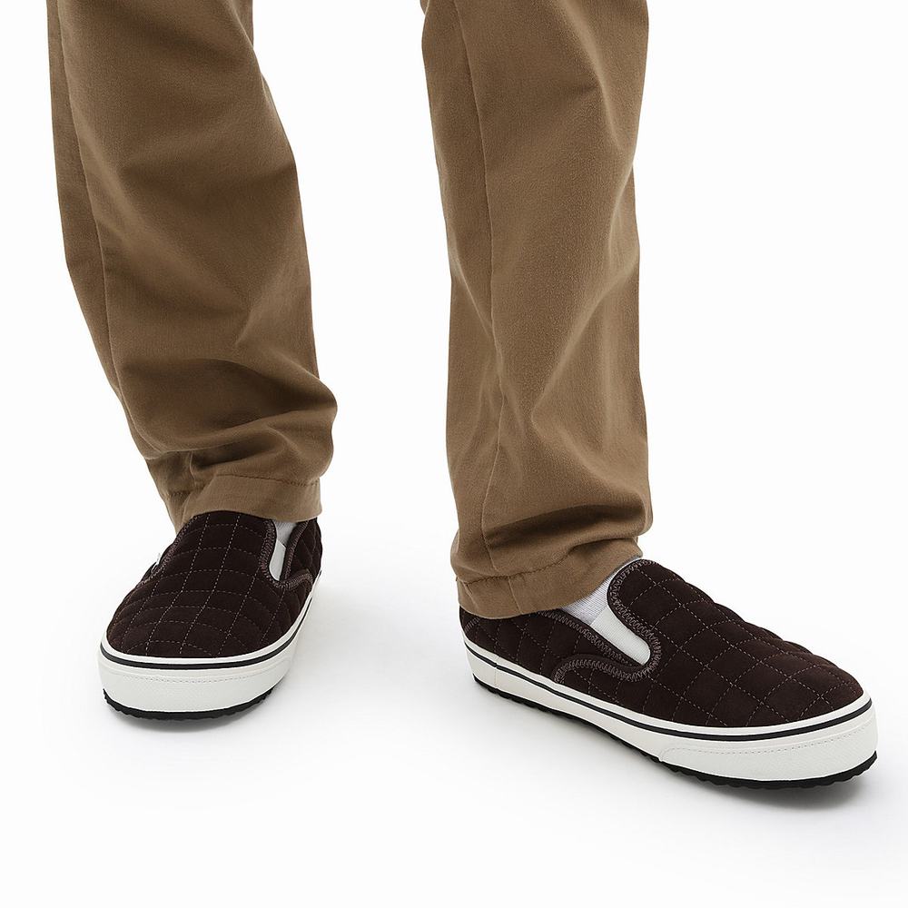 Men's Vans Slip-Er 2 Slip On Shoes Brown | USA91286