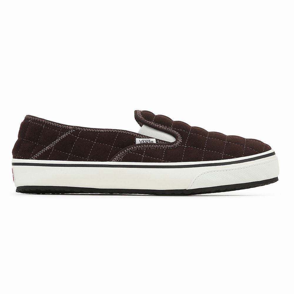 Men's Vans Slip-Er 2 Slip On Shoes Brown | USA91286