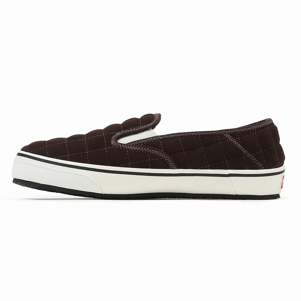 Men's Vans Slip-Er 2 Slip On Shoes Brown | USA91286