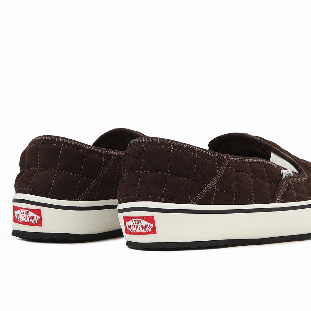 Men's Vans Slip-Er 2 Slip On Shoes Brown | USA91286