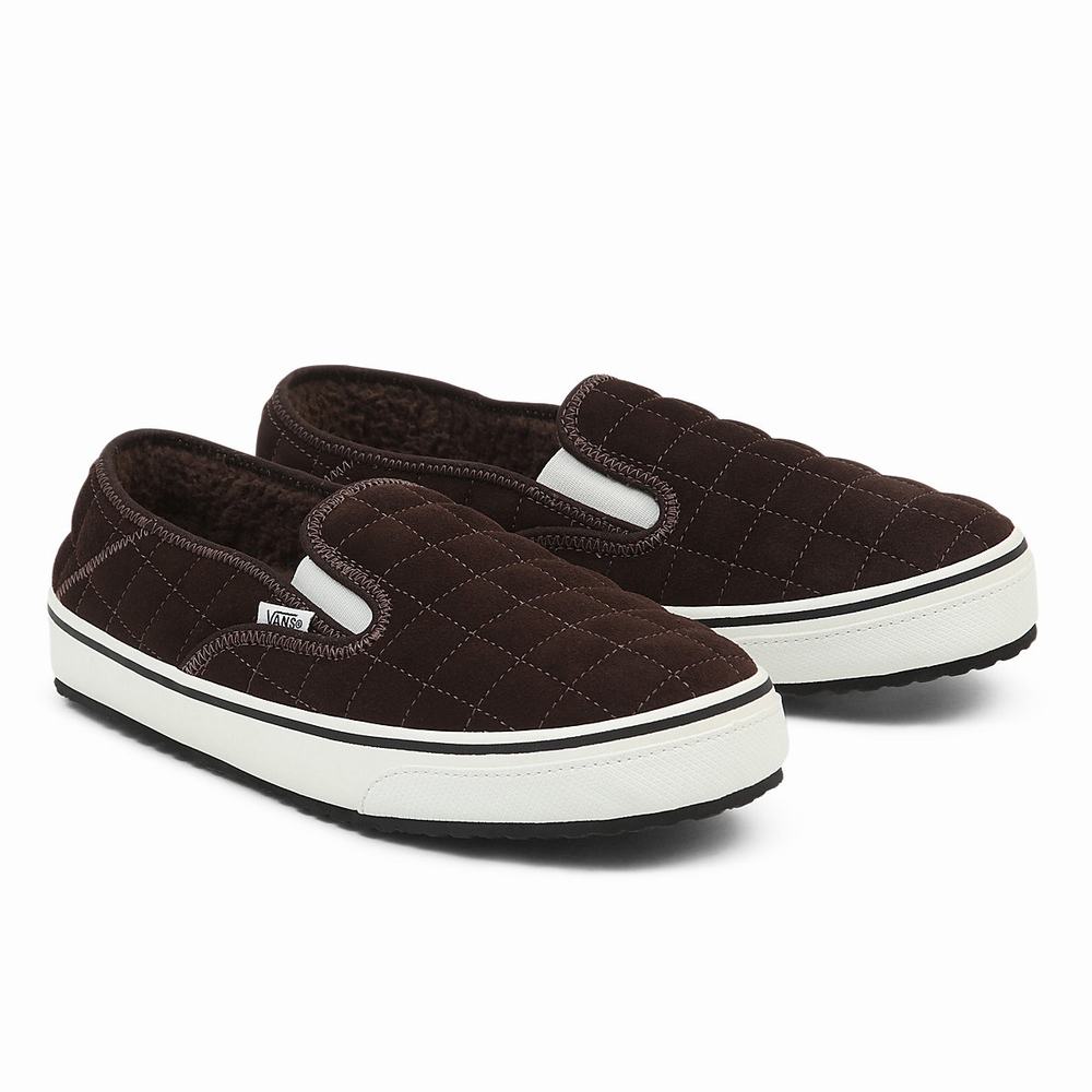 Men\'s Vans Slip-Er 2 Slip On Shoes Brown | USA91286