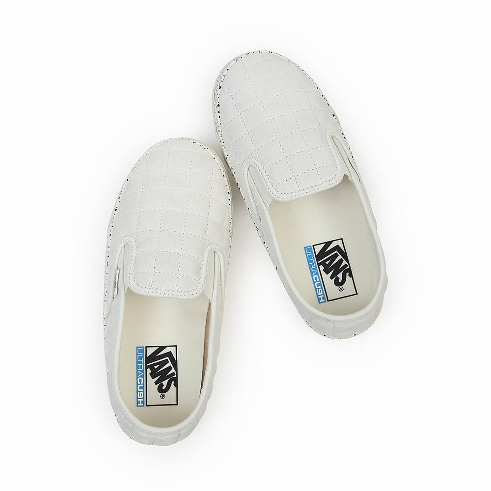 Men's Vans Slip-Er 2 Slip On Shoes White | USA63715