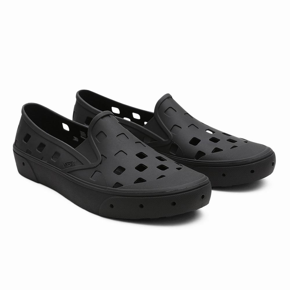 Men\'s Vans Slip-On TRK Slip On Shoes Black | USA34681