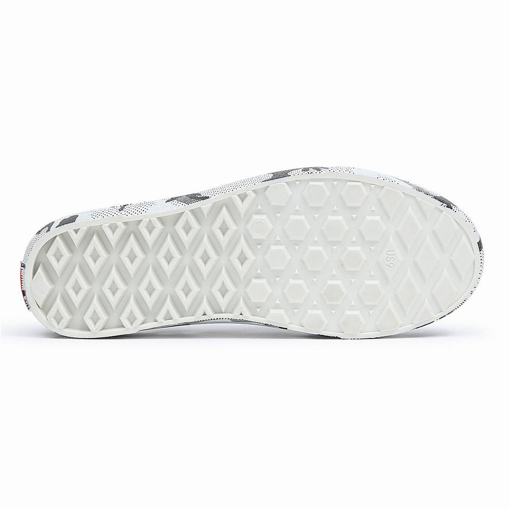 Men's Vans Slip-On TRK Slip On Shoes Grey / White | USA42987