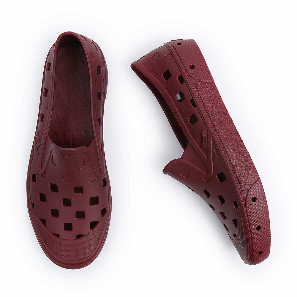 Men's Vans Slip-On TRK Slip On Shoes Red | USA92706