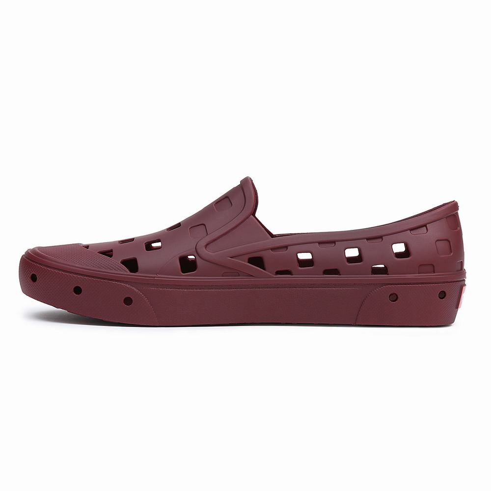 Men's Vans Slip-On TRK Slip On Shoes Red | USA92706