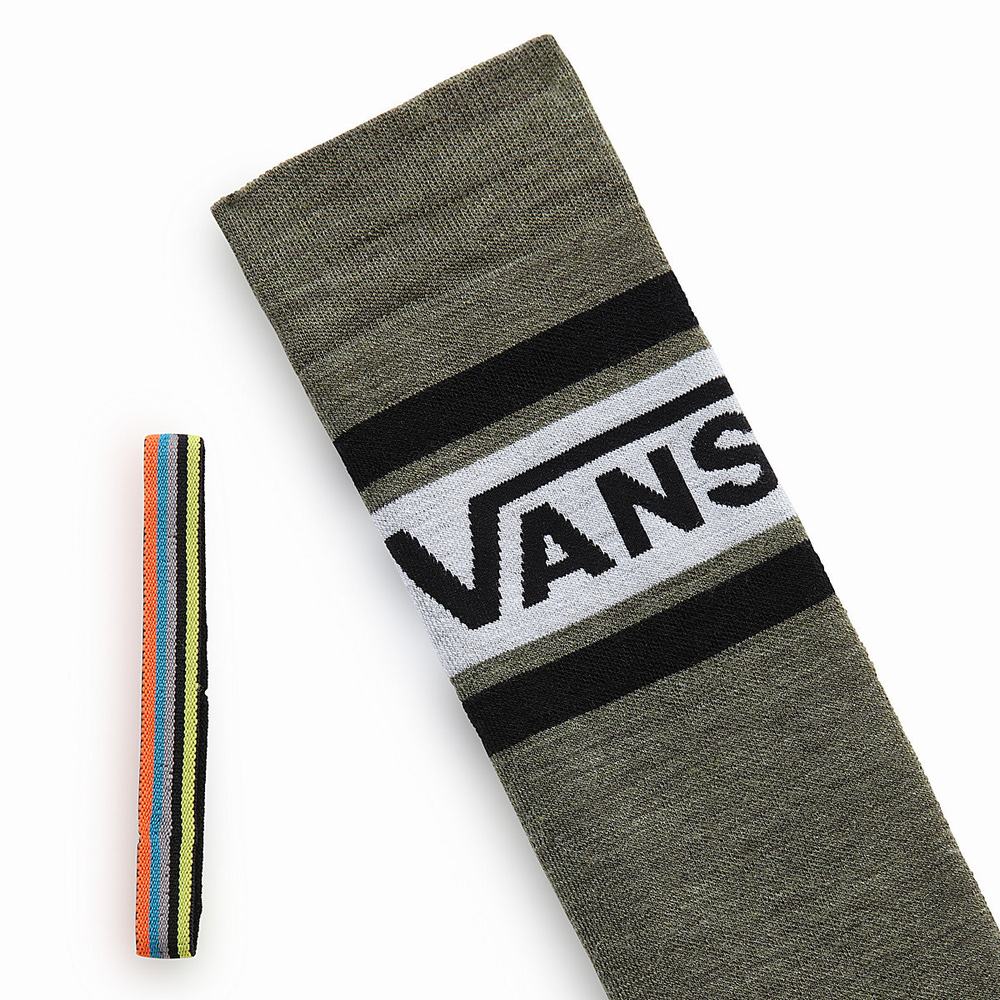 Men's Vans Smartwool Targeted Cushion Snow (1 pair) Socks Green | USA40158