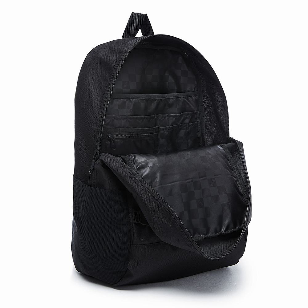 Men's Vans Snag Backpacks Black | USA25879