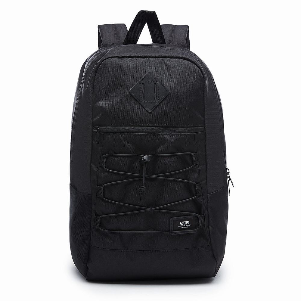 Men\'s Vans Snag Backpacks Black | USA25879