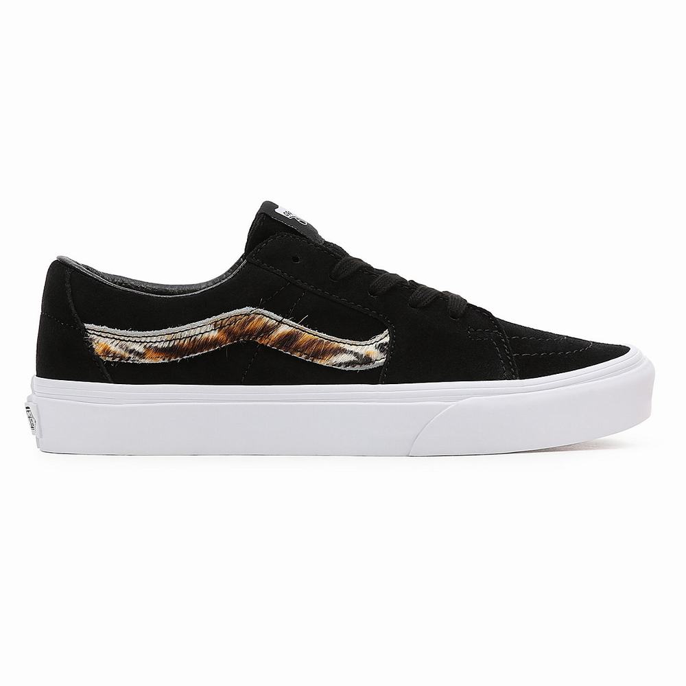 Men's Vans Soft Suede SK8-Low Sneakers Black | USA58796