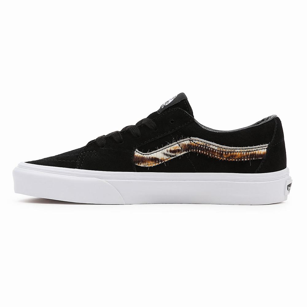 Men's Vans Soft Suede SK8-Low Sneakers Black | USA58796