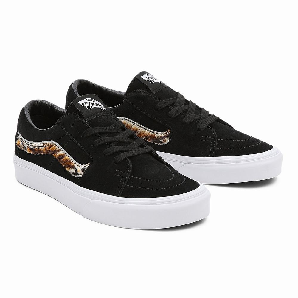 Men\'s Vans Soft Suede SK8-Low Sneakers Black | USA58796