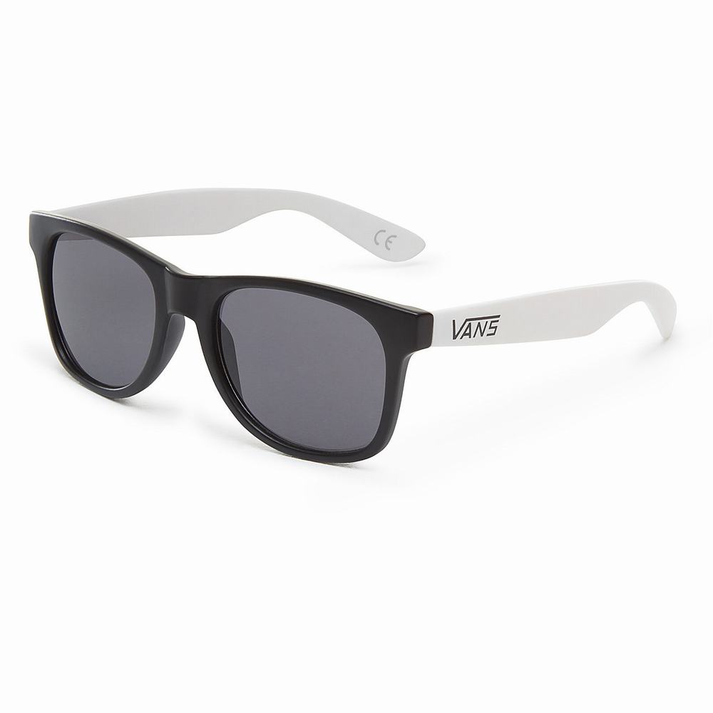 Men's Vans Spicoli Sunglasses Black / White | USA39407