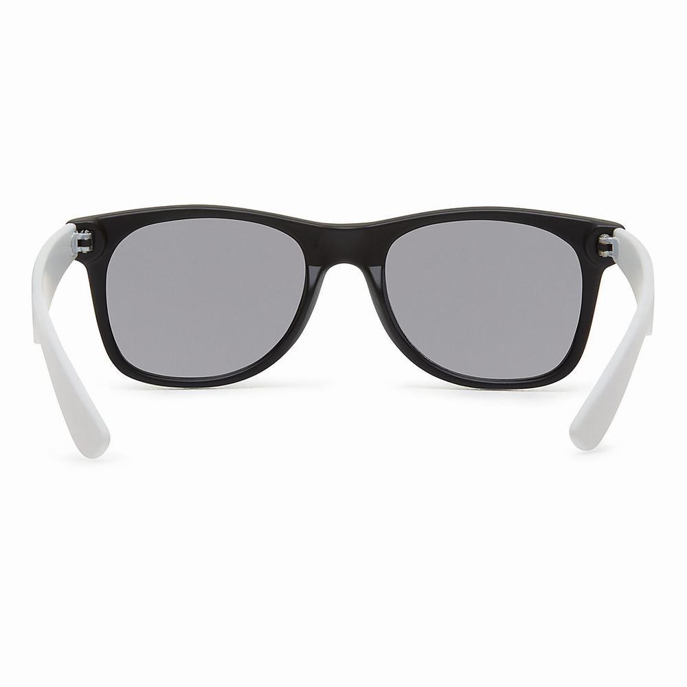 Men's Vans Spicoli Sunglasses Black / White | USA39407