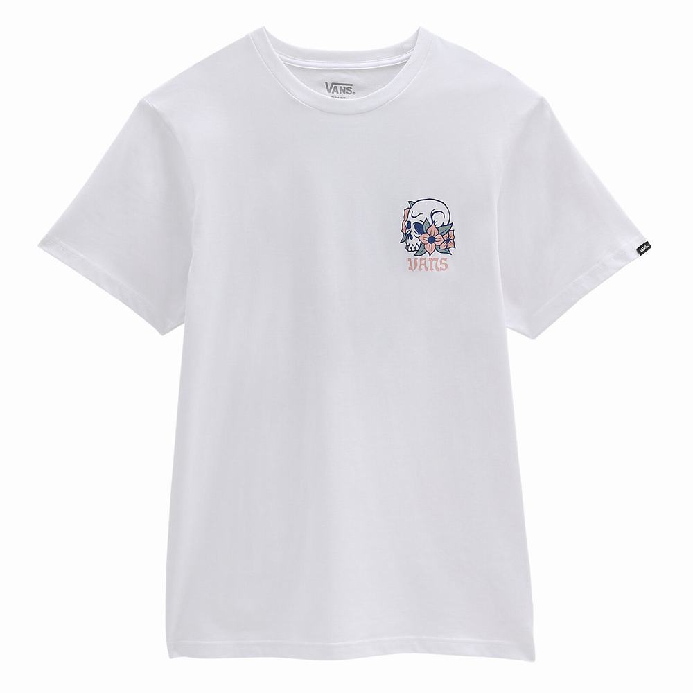 Men's Vans Spring Fever T Shirts White | USA72089