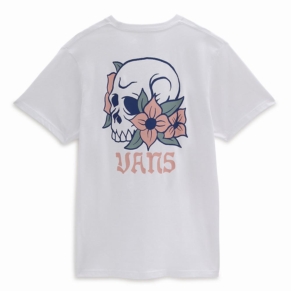 Men's Vans Spring Fever T Shirts White | USA72089