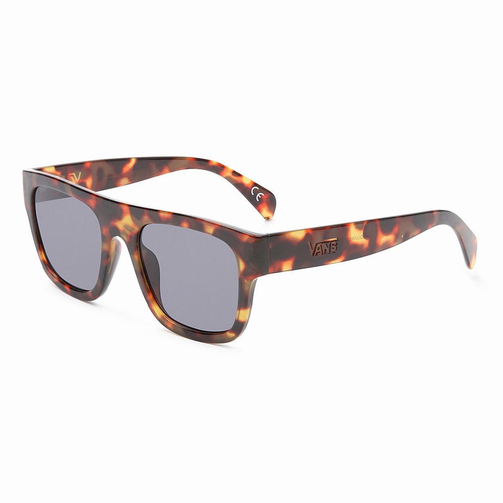 Men's Vans Squared Off Sunglasses Brown | USA50862