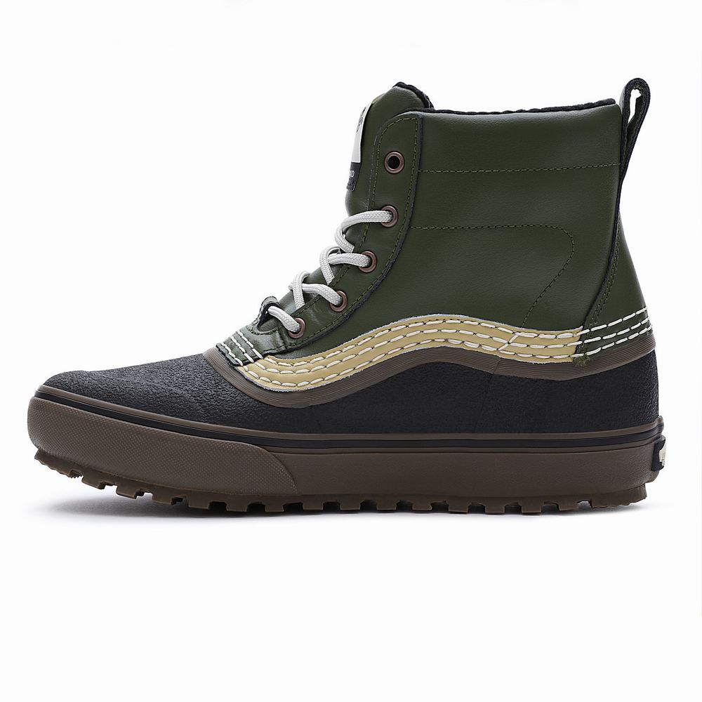 Men's Vans Standard Mid Snow MTE Snow Boots Green | USA06521