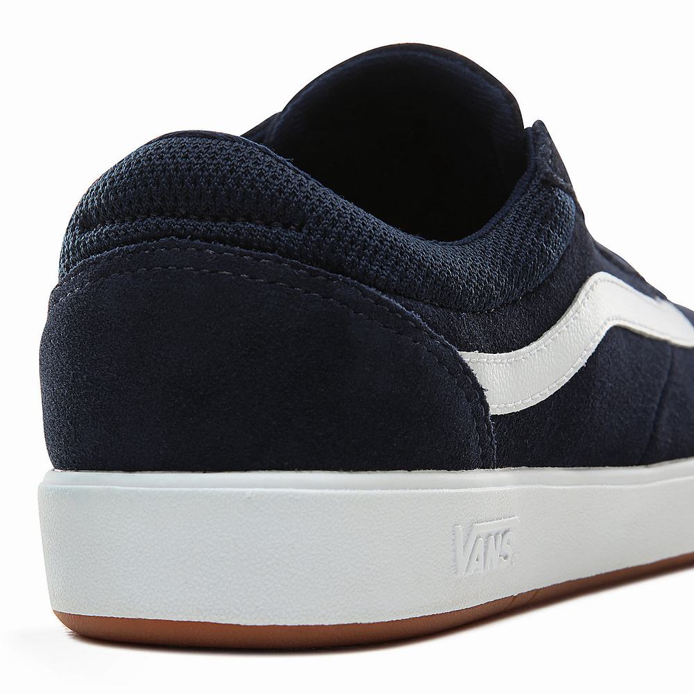 Men's Vans Staple Cruze ComfyCush Low Top Shoes Navy | USA05742