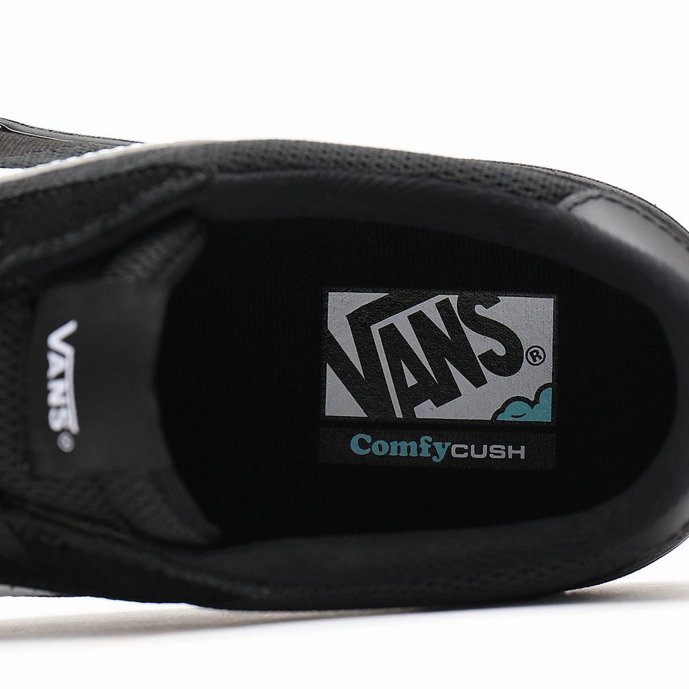 Men's Vans Staple Cruze Too ComfyCush Low Top Shoes Black | USA95732