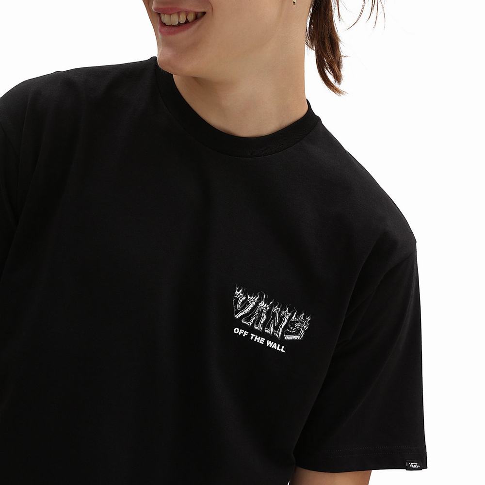 Men's Vans Still Got Time T Shirts Black | USA27065