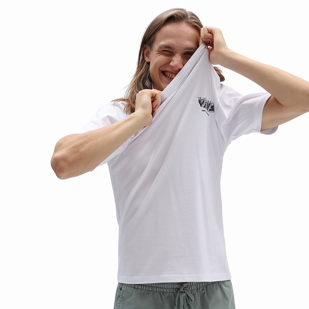 Men's Vans Still Got Time T Shirts White | USA78426