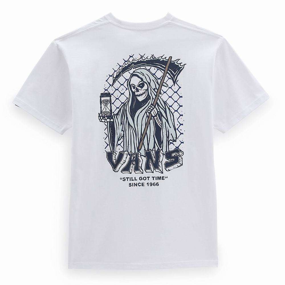 Men's Vans Still Got Time T Shirts White | USA78426